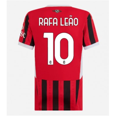 Ženski Nogometni dresi AC Milan Rafael Leao #10 Domači 2024-25 Kratek Rokav Ženski Nogometni dresi AC Milan Rafael Leao #10 Domači 2024-25 Kratek Rokav